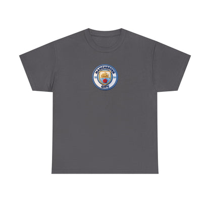 Manchester City Crest Unofficial 3D T-Shirt — Minimal Soccer Logo Tee