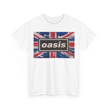 Oasis Union Jack Tee – Vintage British Band Logo T-Shirt