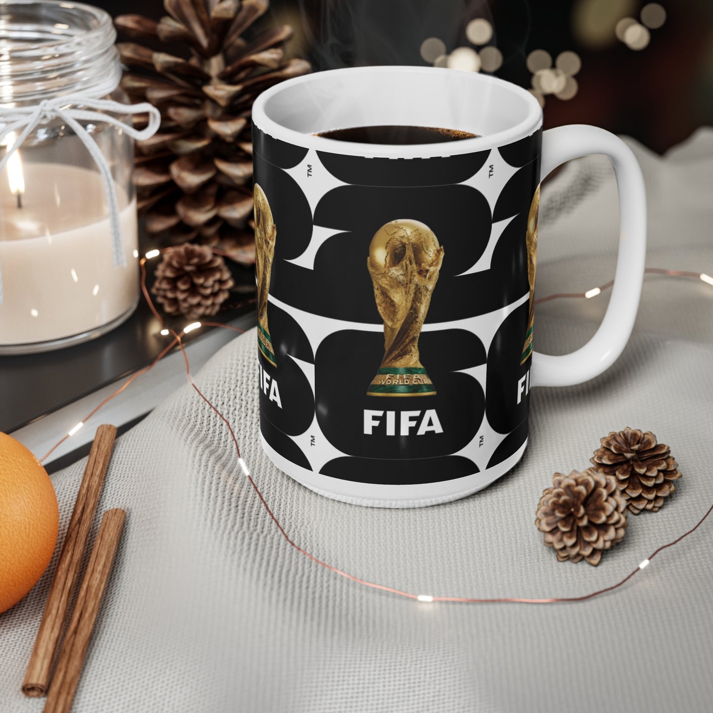 FIFA World Cup 2026 Logo Ceramic Mug — Soccer Fan Coffee Cup (11oz & 15oz)