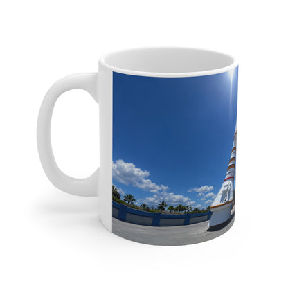 Space Shuttle Stack Ceramic Mug — NASA Rocket Launch Photo Coffee Cup