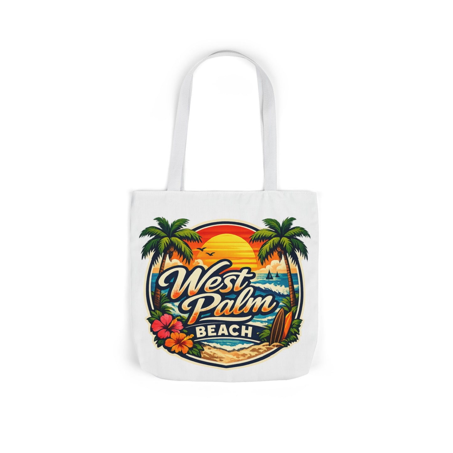 West Palm Beach Vintage Sunset Tote