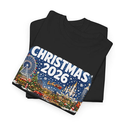 Christmas 2026 Holiday Tee — Festive Winter Village Graphic T-Shirt