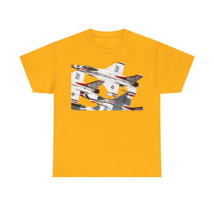 Thunderbirds Jet Formation T‑Shirt — Military Aviation Fighter Jets Tee