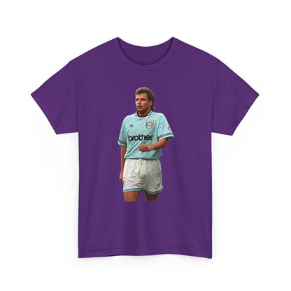 Uwe Rosler Manchester City Legend Graphic Tee - Retro Football Kit Print