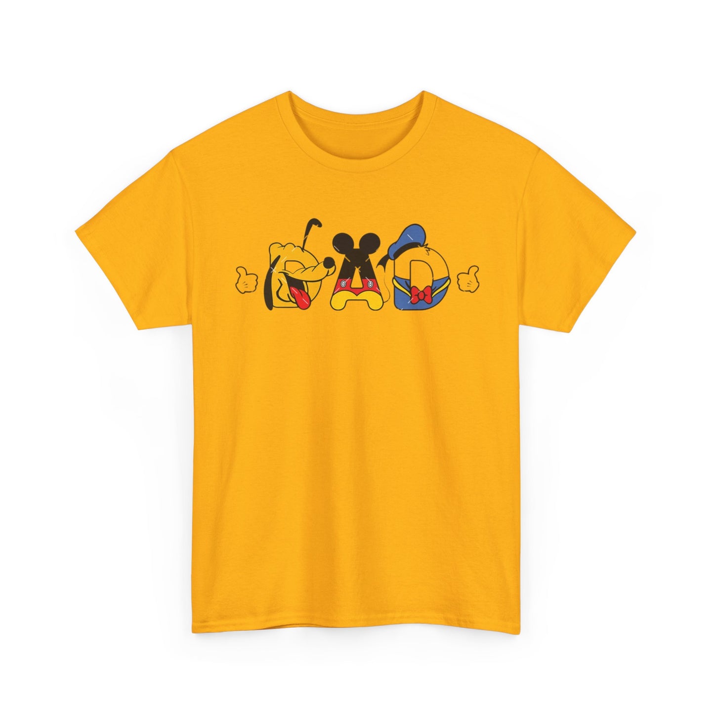 Disney Dad Character Graphic Tee — Playful Colorful Character Icons T-Shirt