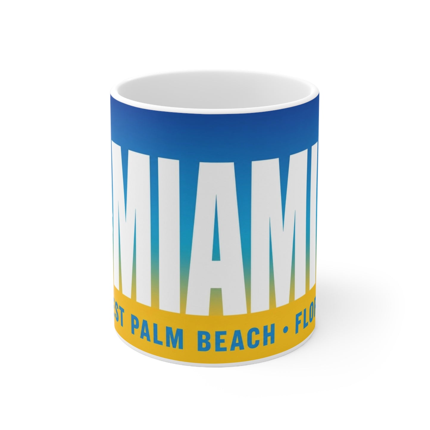 Miami West Palm Beach Coffee Mug — Retro Beach Vibes 11oz/15oz
