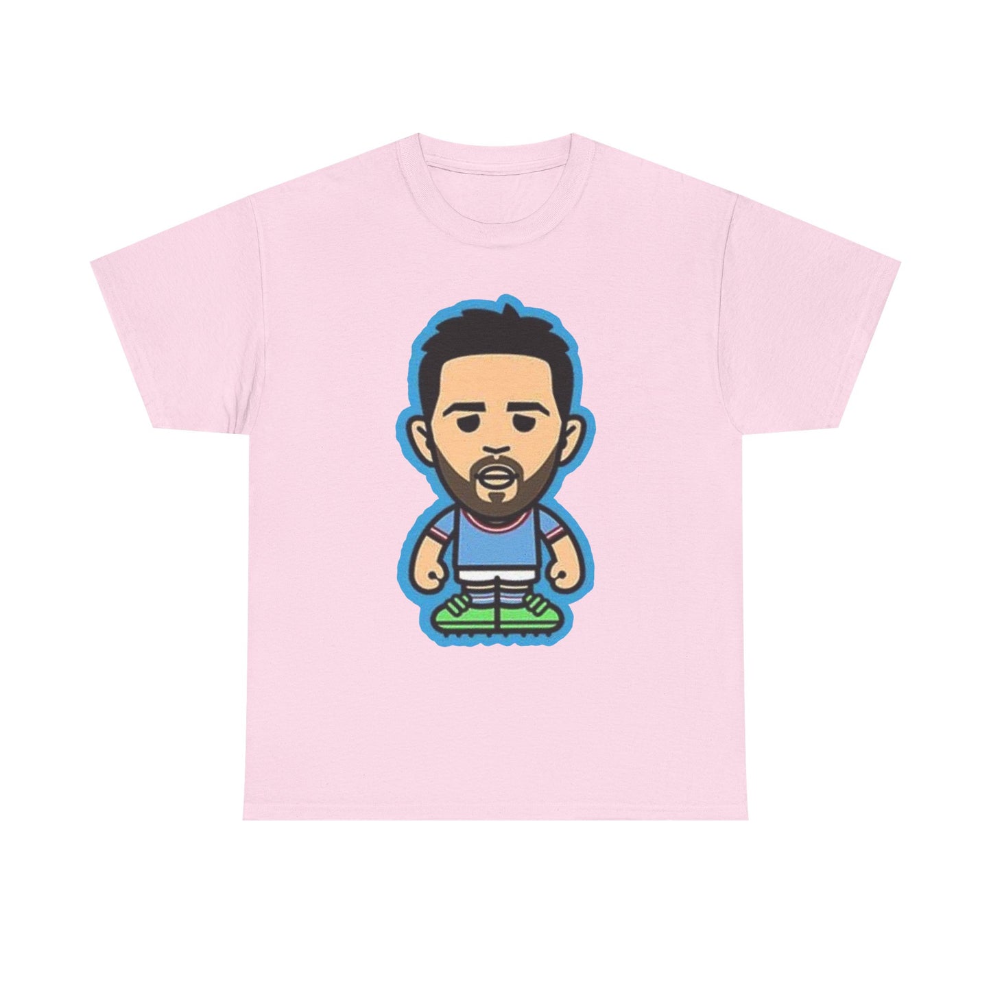 Bernardo Silva Manchester City Legend Graphic Tee — Player Cartoon Front & Tribute Poster Back