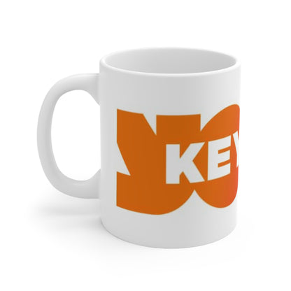 Coffee Mug – Retro 'Key 103' Gradient Logo Ceramic Mug (11oz, 15oz)