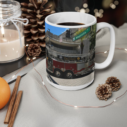 City of Orlando Fire truck Photo Ceramic Coffee Mug — City Engine 11oz & 15oz