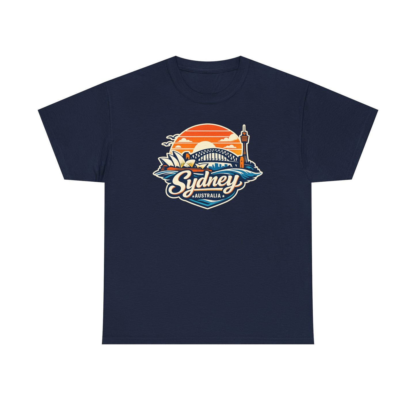 Sydney Australia Sunset Tee — Vintage Coastal Travel T‑Shirt