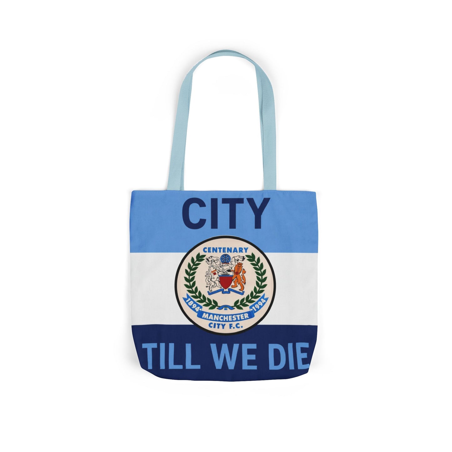 City Till We Die Canvas Tote Bag — Football Fan Flag Tote