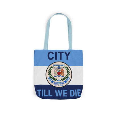 City Till We Die Canvas Tote Bag — Football Fan Flag Tote