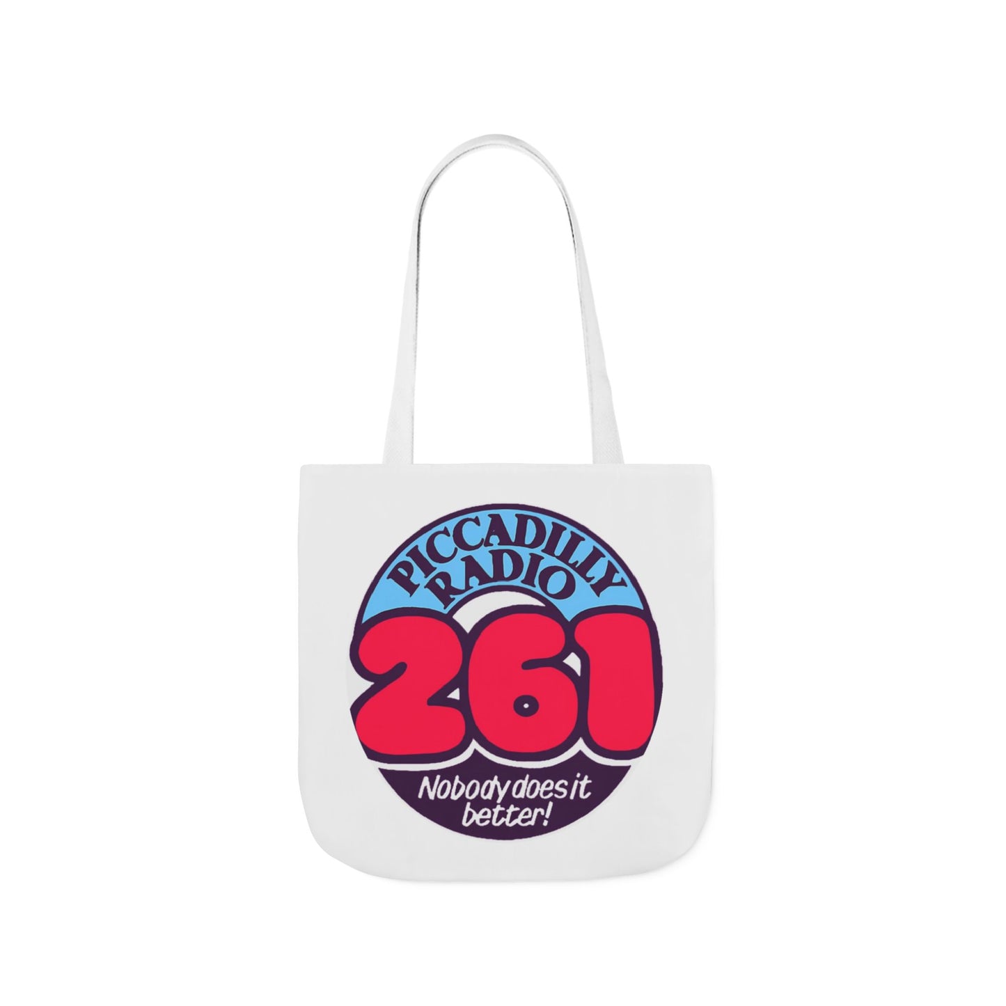 Tote Bag — Retro 'Piccadilly Radio 261' Vintage Logo Canvas Tote