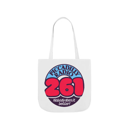 Tote Bag — Retro 'Piccadilly Radio 261' Vintage Logo Canvas Tote