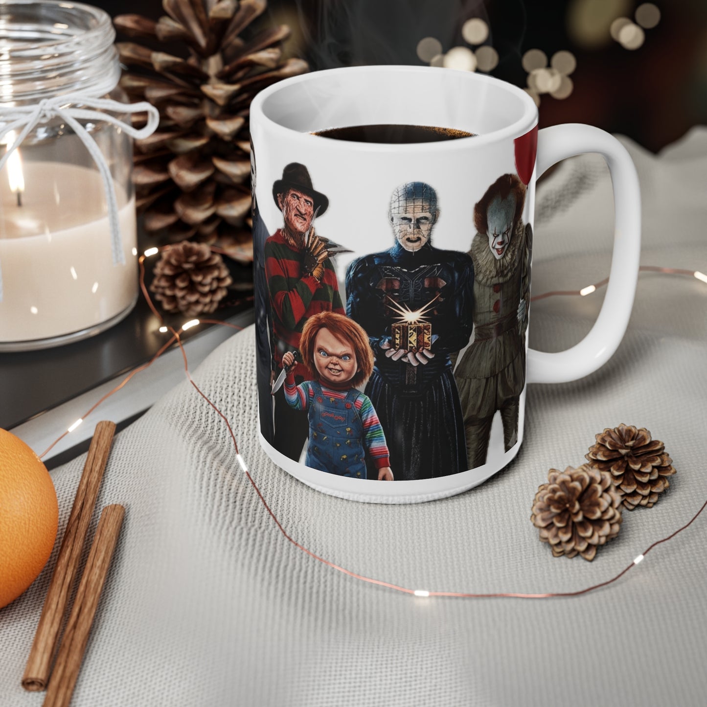 Horror Icon Mug — Classic Movie Slasher Characters 11oz/15oz