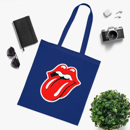 Rock Red Tongue Graphic Tote Bag