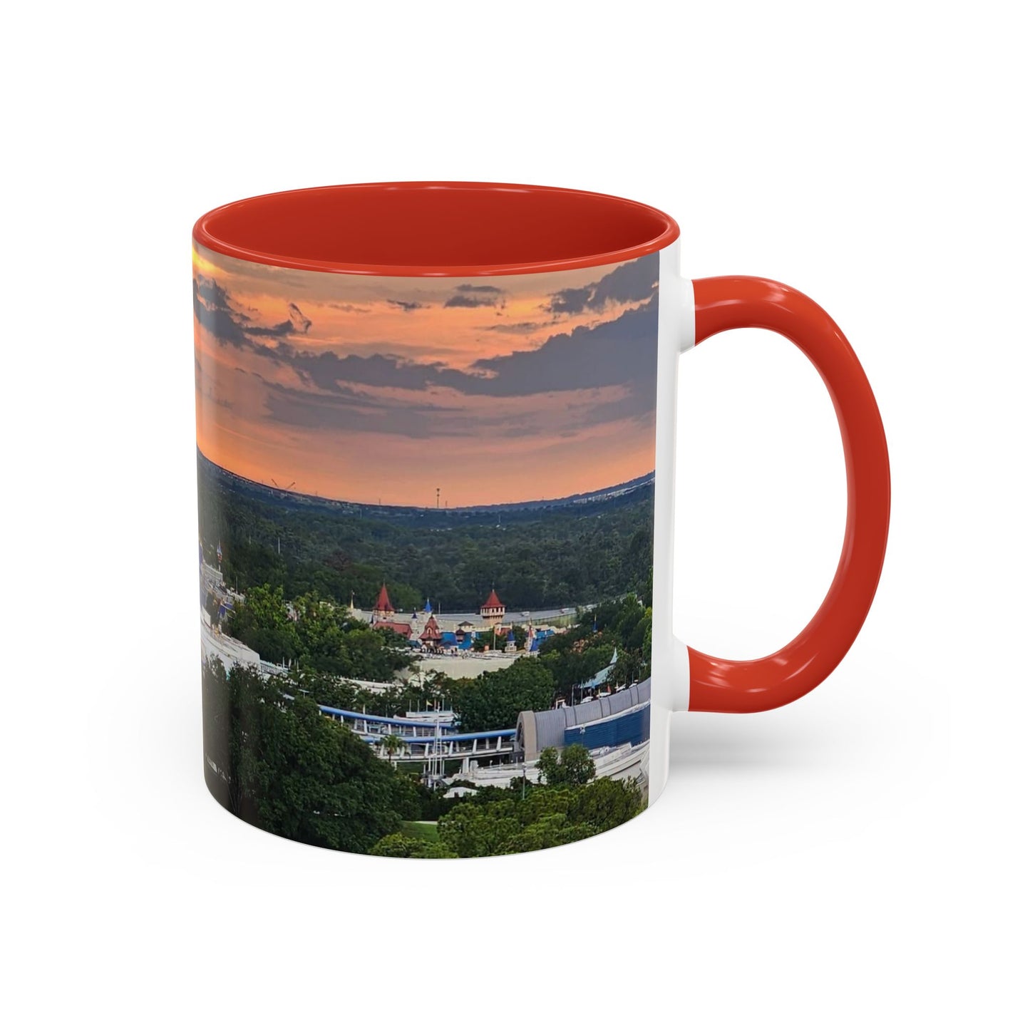 Disney Magic Kingdom Castle Sunset Coffee Mug (Accent, 11/15oz)