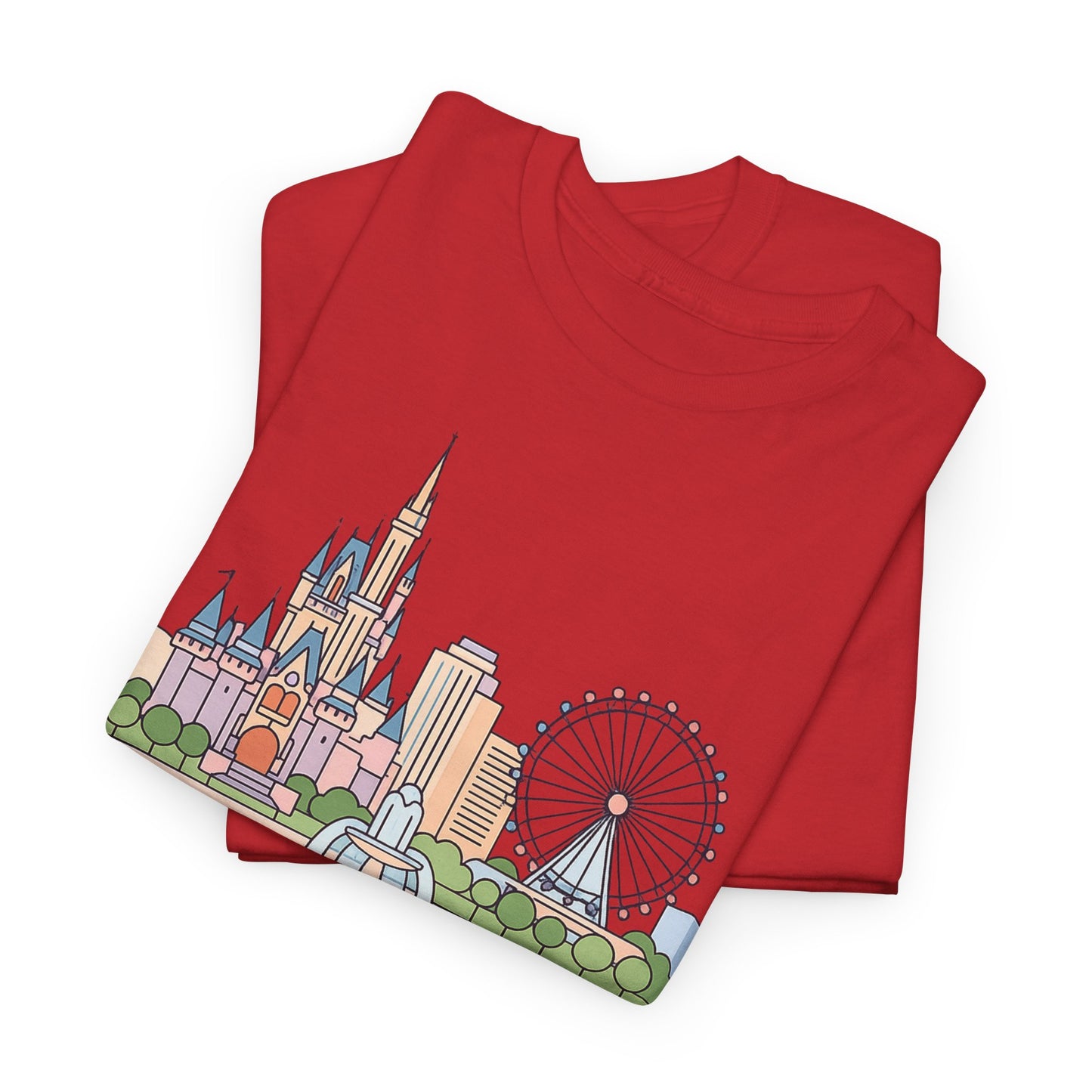 Orlando Skyline T-Shirt — Cute Cityscape Graphic Tee with 'Orlando' Text