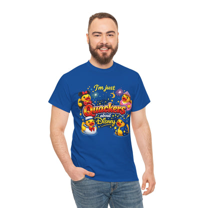 Quackers About Disney Rubber Duck Tee — "I'm Just Quackers About Disney" Graphic T-Shirt