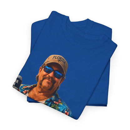 Florida Man Graphic Tee — Funny Vacation Shirt with Hawaiian Shirt Design