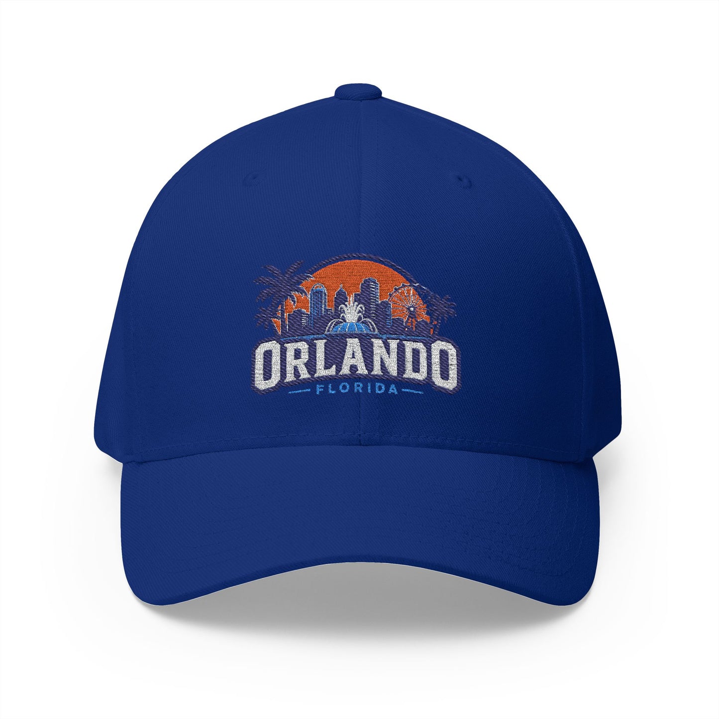Orlando Florida Embroidered Baseball Cap — Sunset Skyline Hat