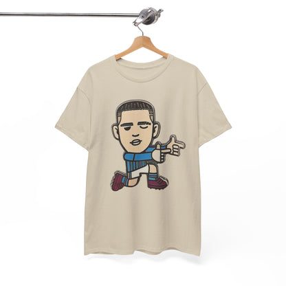 Phil Foden Cartoon Dance Pose Tee - Funky Character Graphic T-Shirt