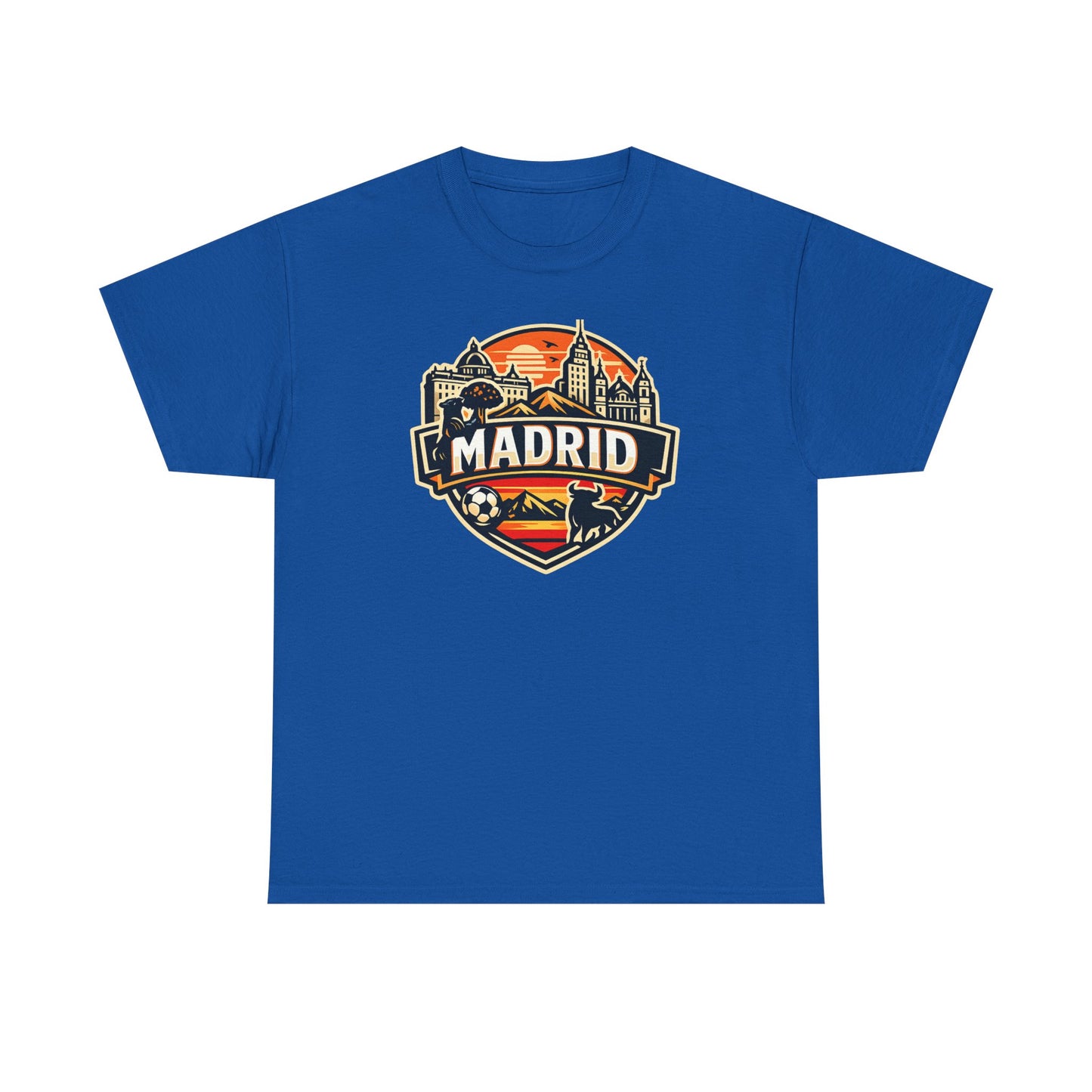 Madrid Skyline Soccer Crest T-Shirt