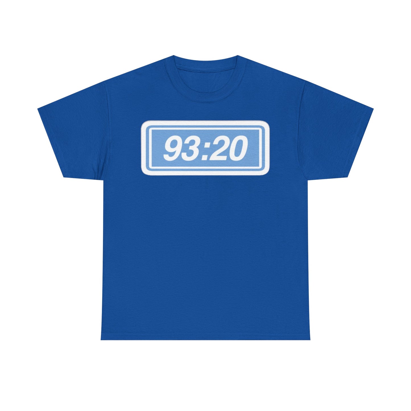 Manchester City 93:20 Tee — Minimal Retro Graphic T‑Shirt