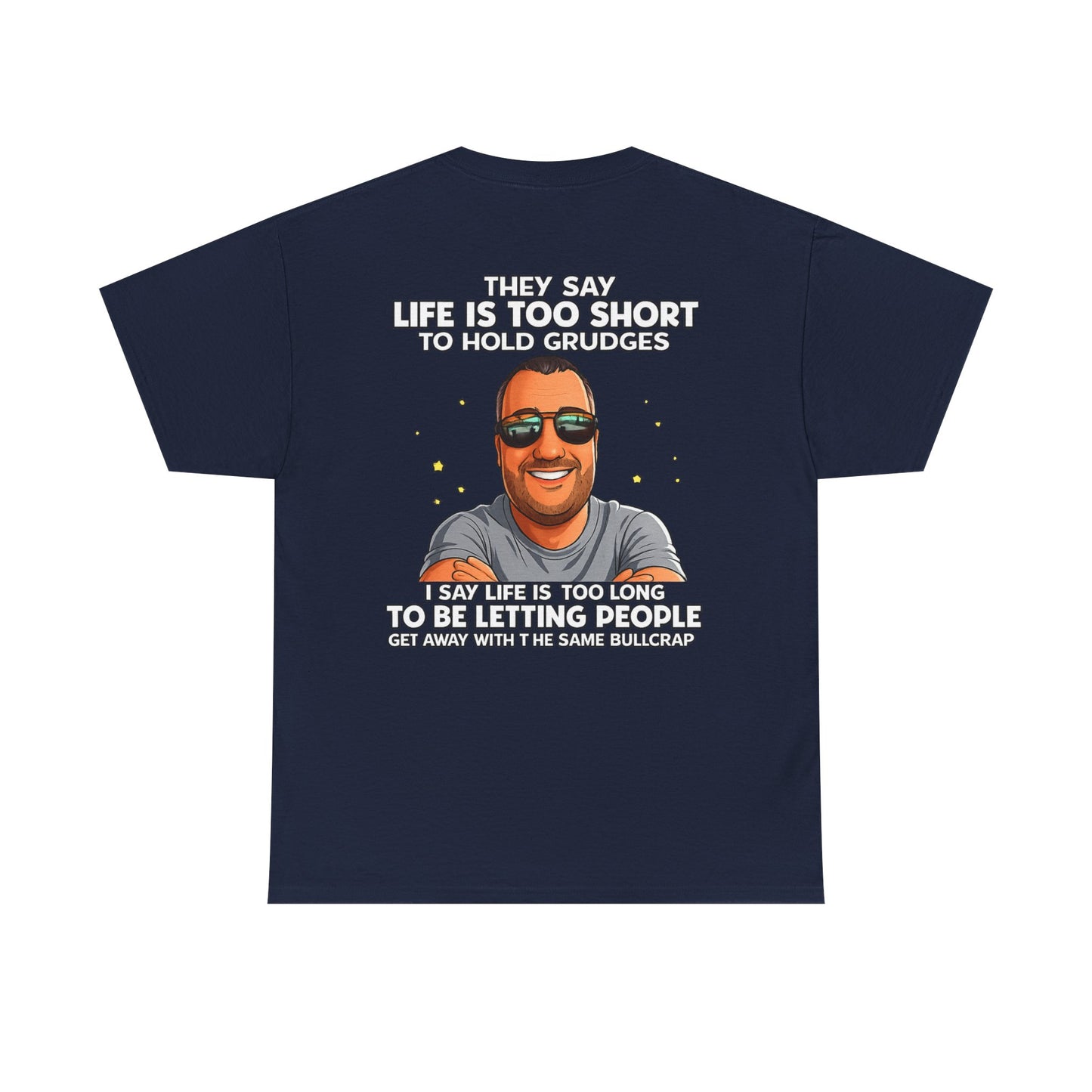 Graphic Tee — “Life Is Too Short” Funny Retro Portrait T-Shirt