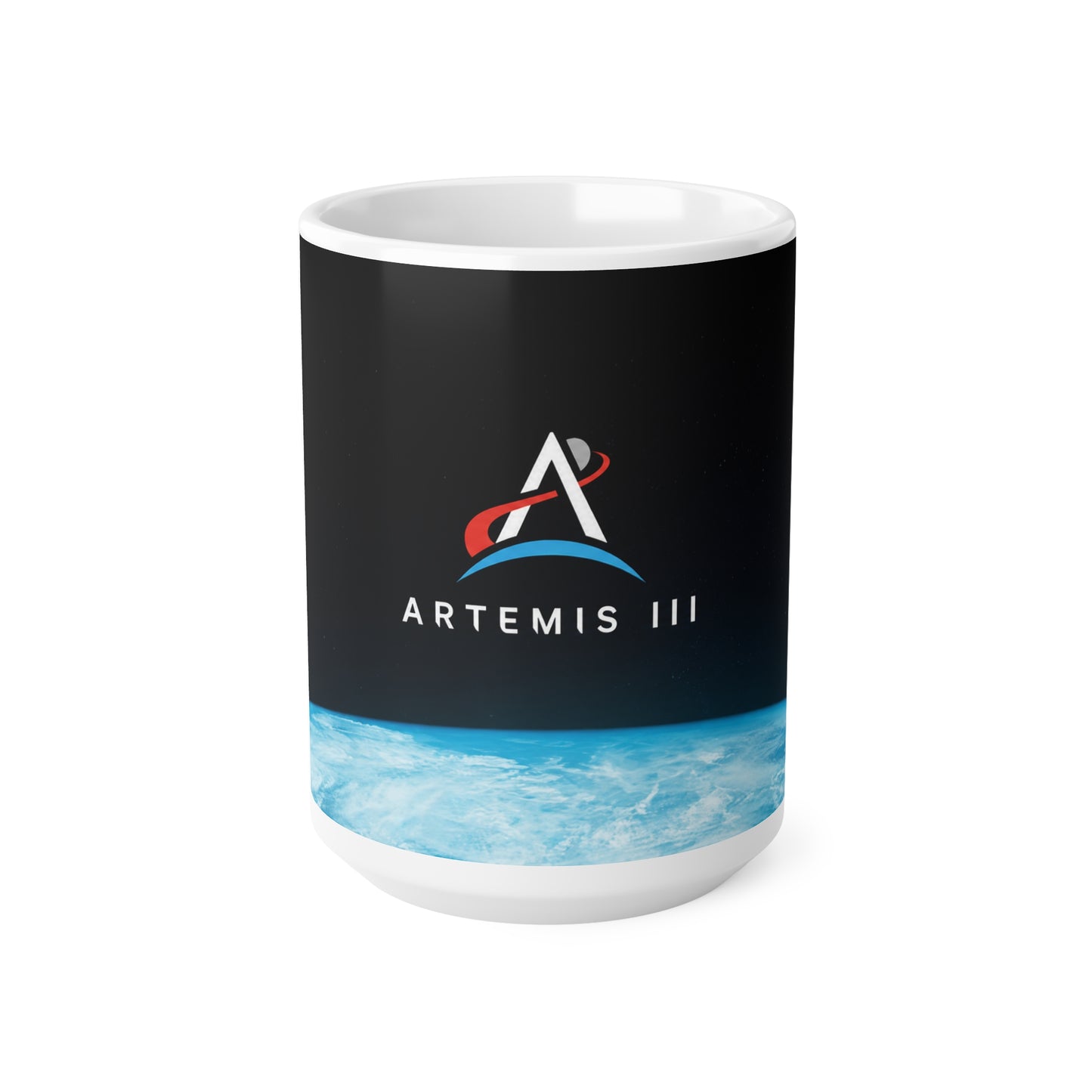 Artemis III Logo Ceramic Coffee Mug — Space Mission 11oz & 15oz