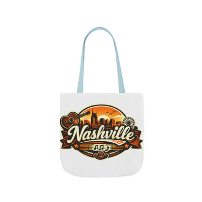 Nashville Sunset Tote Bag — Country Music Skyline Canvas Tote
