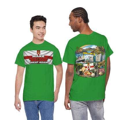 Northern Ireland Collage Tee — "Make Northern Ireland Great Again" Graphic T-Shirt