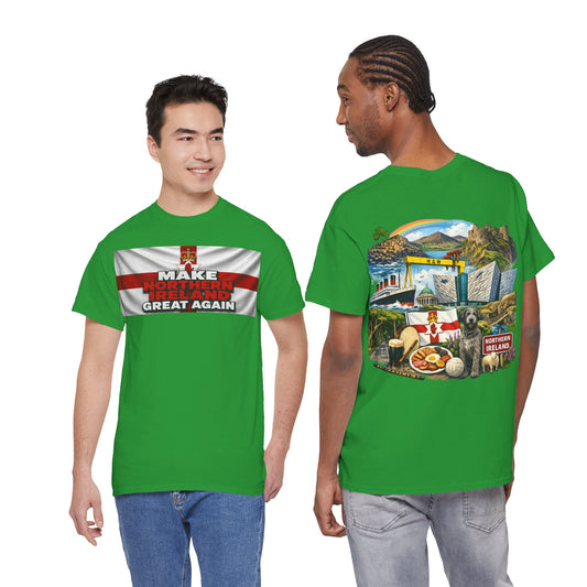 Northern Ireland Collage Tee — "Make Northern Ireland Great Again" Graphic T-Shirt