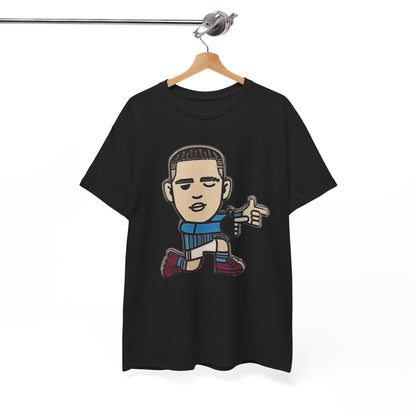 Phil Foden Cartoon Dance Pose Tee - Funky Character Graphic T-Shirt