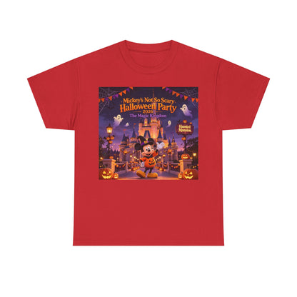 Halloween Mickey T-Shirt — "Not So Scary Halloween Party" Castle Graphic Tee