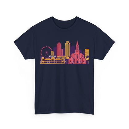 Orlando City Skyline T-Shirt — Colorful Urban Landmark Graphic Tee