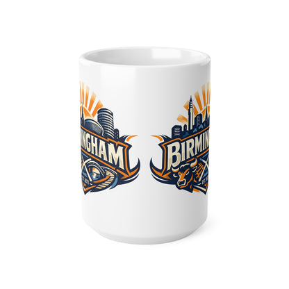 Birmingham Skyline Coffee Mug – City Crest Ceramic Mug (11oz & 15oz)