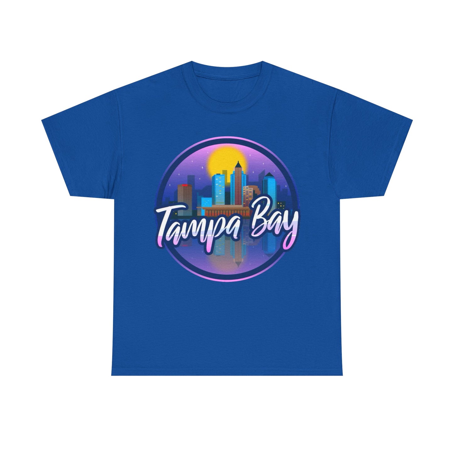 Tampa Bay Skyline T-Shirt — Retro Sunset Cityscape Tee