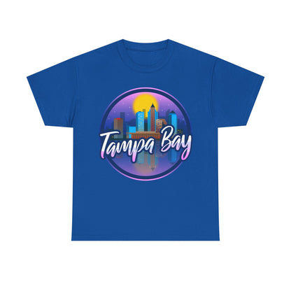 Tampa Bay Skyline T-Shirt — Retro Sunset Cityscape Tee