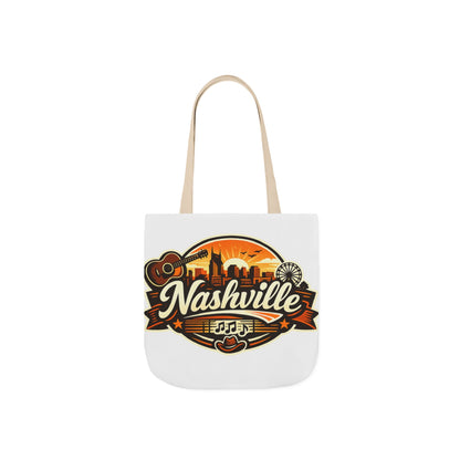 Nashville Sunset Tote Bag — Country Music Skyline Canvas Tote