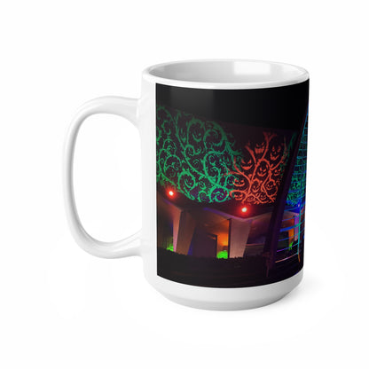Universal HHN Festival Light Arch Ceramic Mug - Colorful Night Market Coffee Cup (11oz, 15oz)