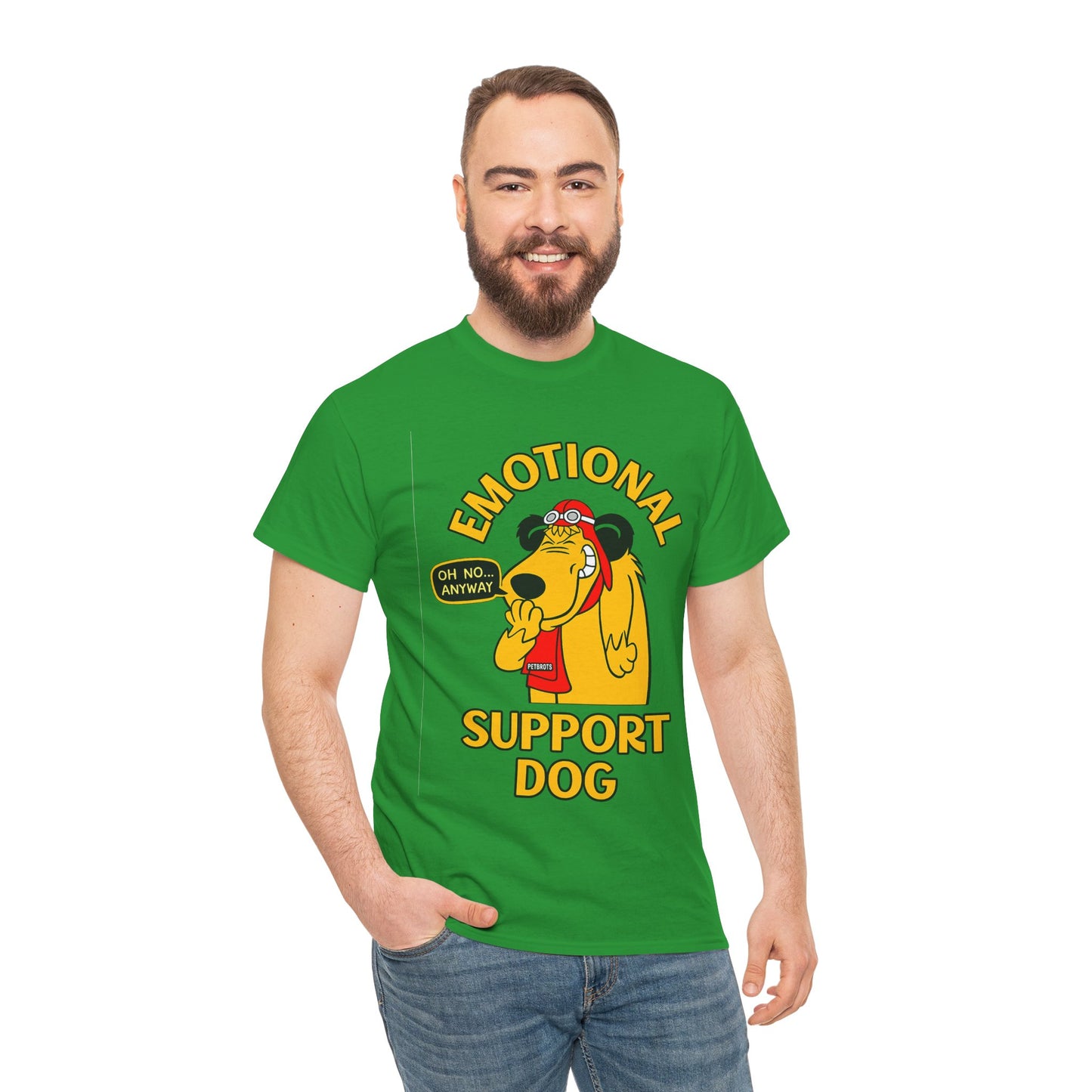 Emotional Support Dog T-Shirt — Cute Cartoon Comfort Pup Tee