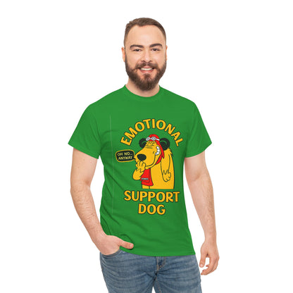 Emotional Support Dog T-Shirt — Cute Cartoon Comfort Pup Tee