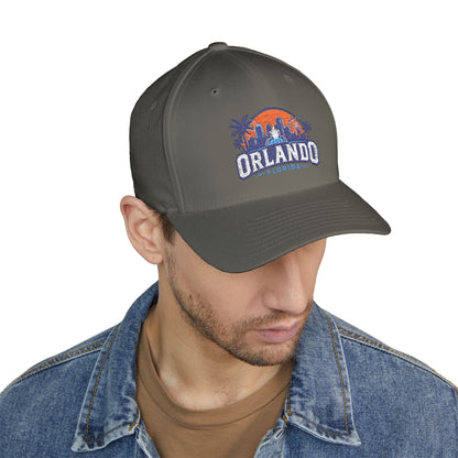 Orlando Florida Embroidered Baseball Cap — Sunset Skyline Hat