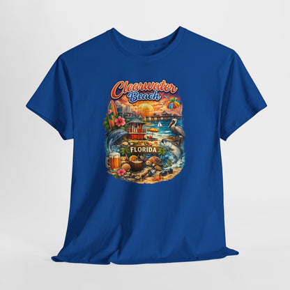 Clearwater Beach Florida Vintage Vacation T-Shirt