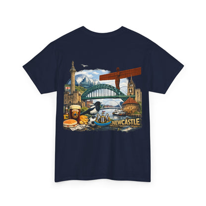 Newcastle Upon Tyne Landmark Tee — Vintage Cityscape T-Shirt