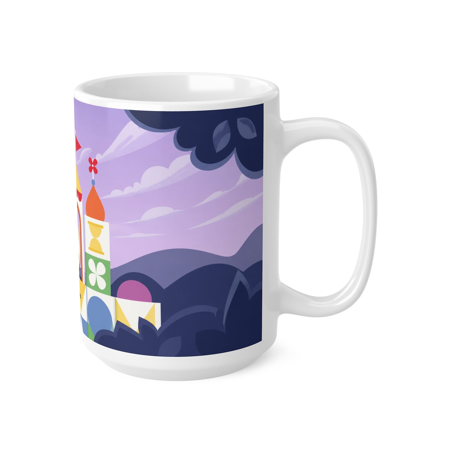 It's a small world Mug — Colorful Fantasy Castle Ceramic Coffee Cup (11oz & 15oz)