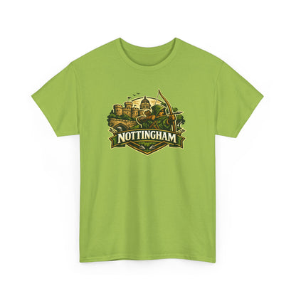 Nottingham Vintage Crest T-Shirt — Robin Hood Castle Travel Tee