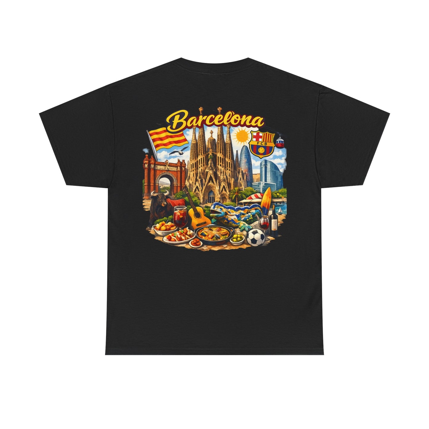 Barcelona Souvenir T‑Shirt — Vintage City Collage Tee