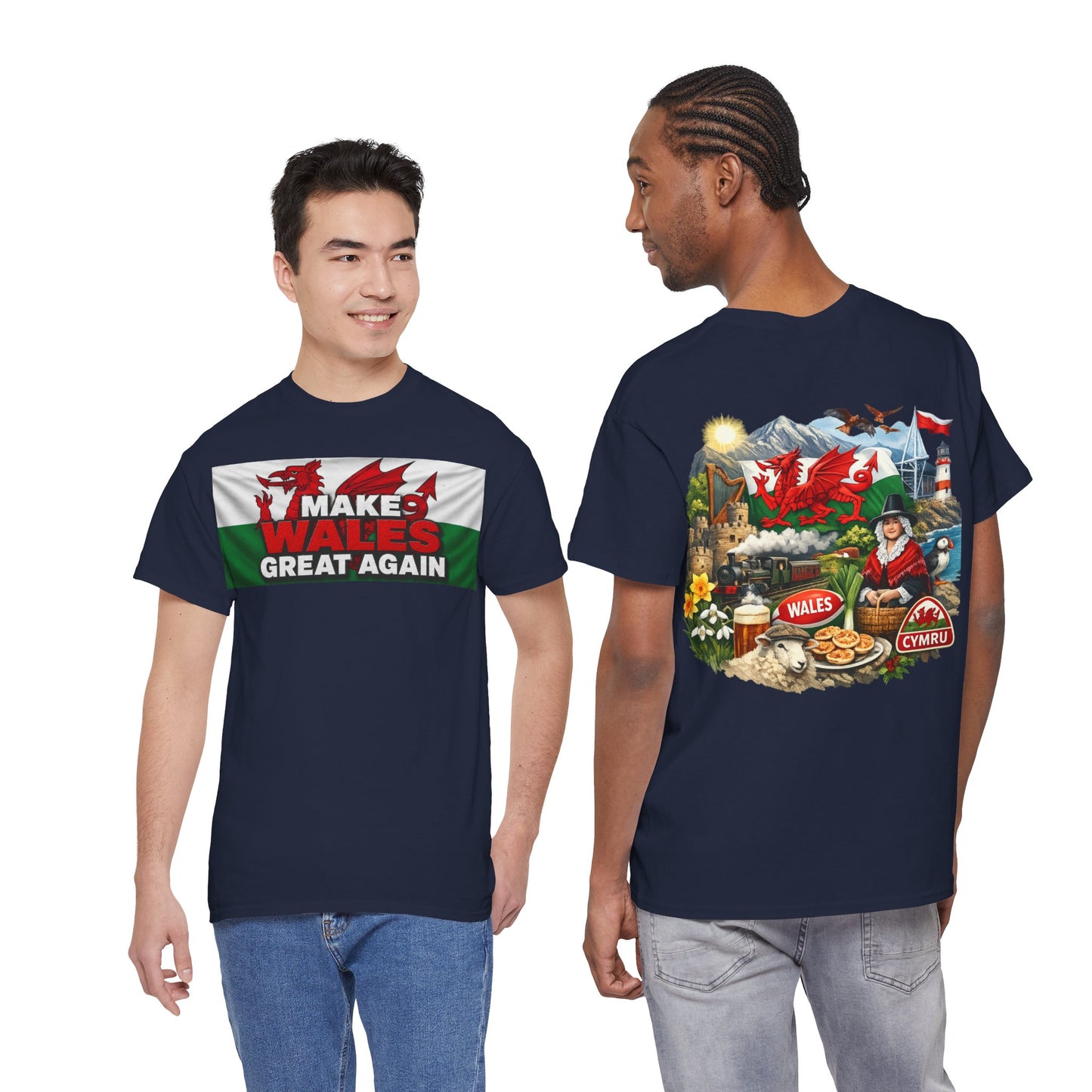 Wales Pride T-Shirt — 'Make Wales Great Again' Welsh Dragon Tee